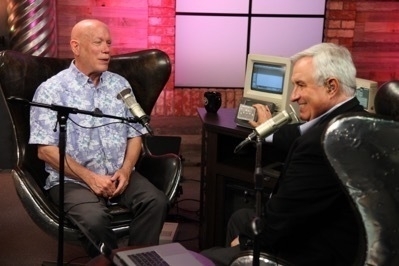 IMG_1639.JPG Bill and Leo on the set of Triangulation with some of Bill's inventions